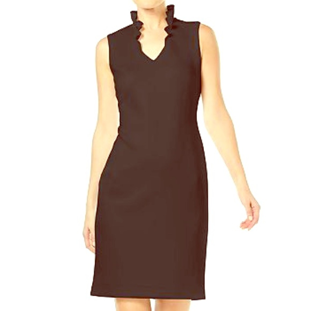 Calvin Klein Ruffle Collar Dress